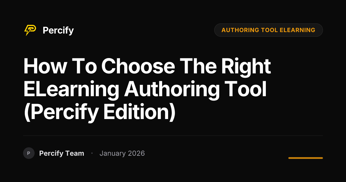 How to Choose the Right eLearning Authoring Tool (Percify Edition ...
