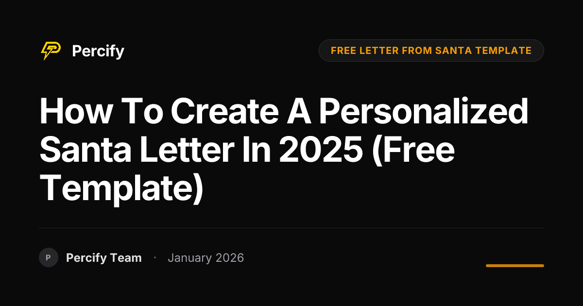 How to Create a Personalized Santa Letter in 2025 (Free Template ...