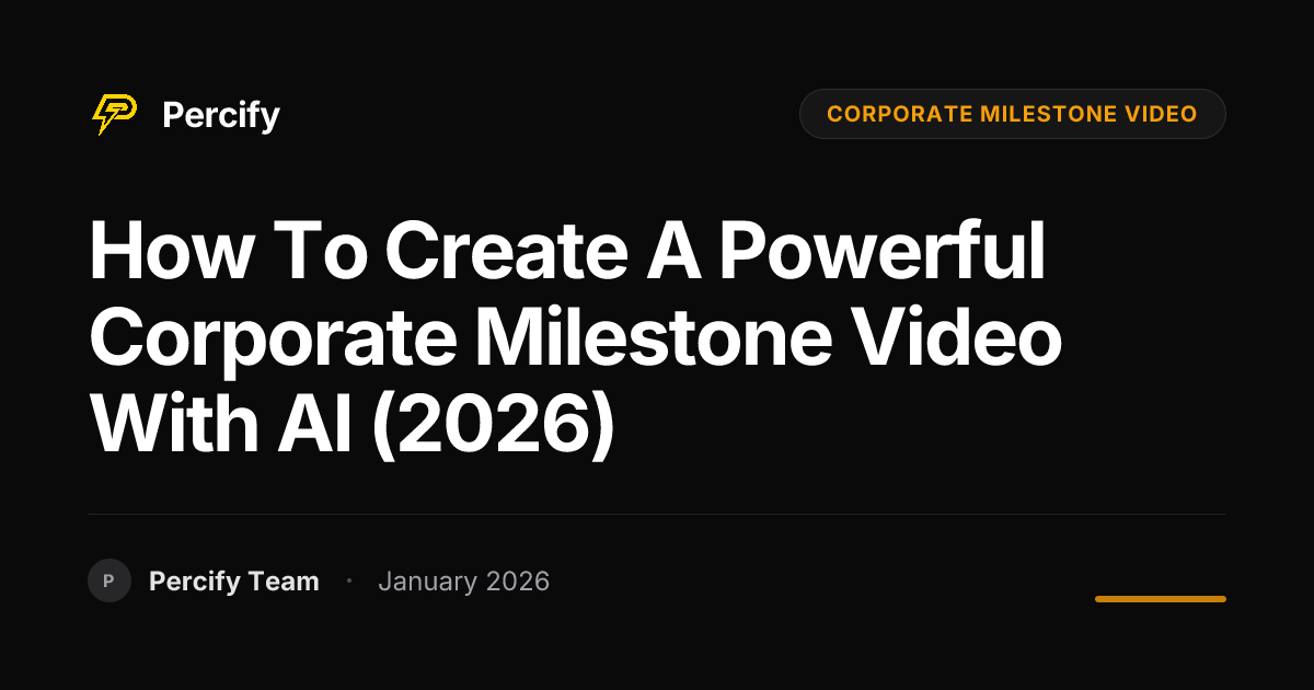 How To Create a Powerful Corporate Milestone Video With AI (2026 ...