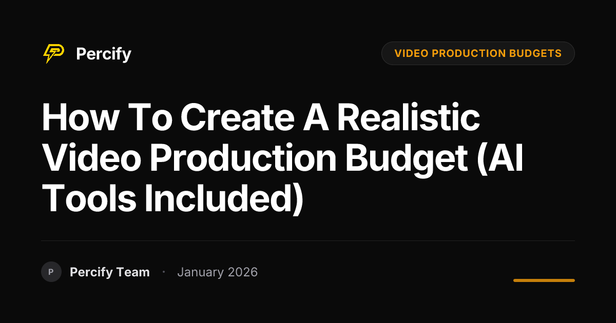 How to Create a Realistic Video Production Budget (AI Tools Included ...