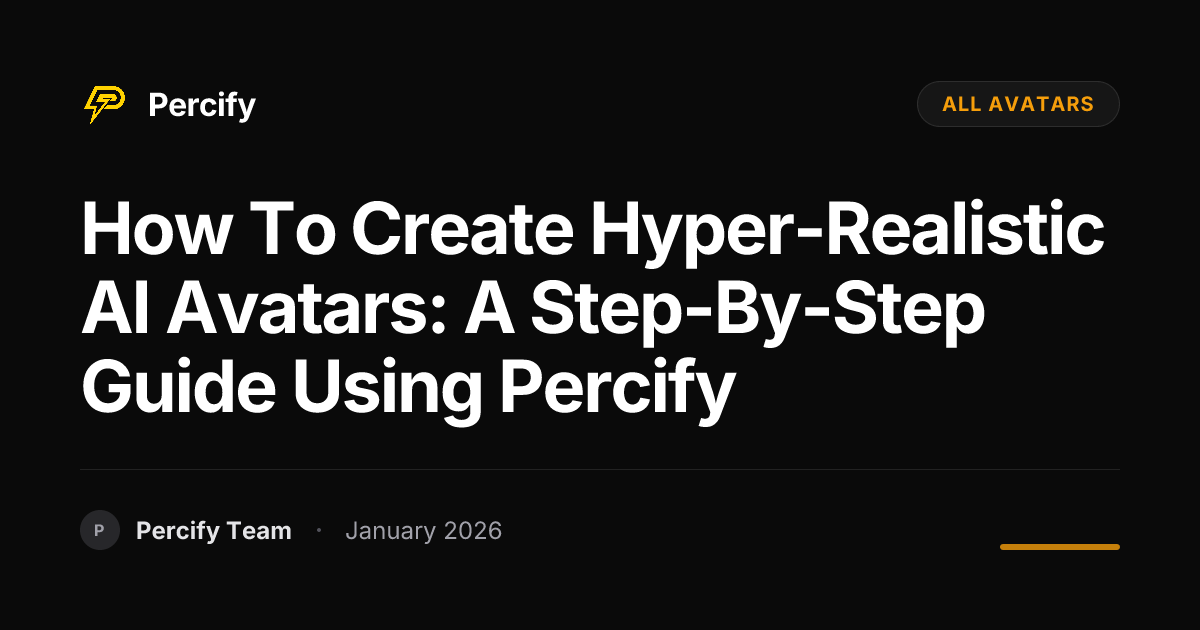 How to Create Hyper-Realistic AI Avatars: A Step-by-Step Guide Using ...