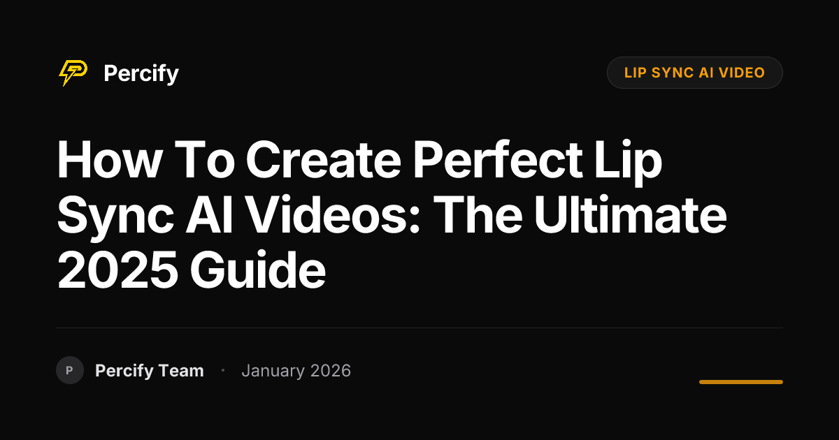 How to Create Perfect Lip Sync AI Videos: The Ultimate 2025 Guide ...
