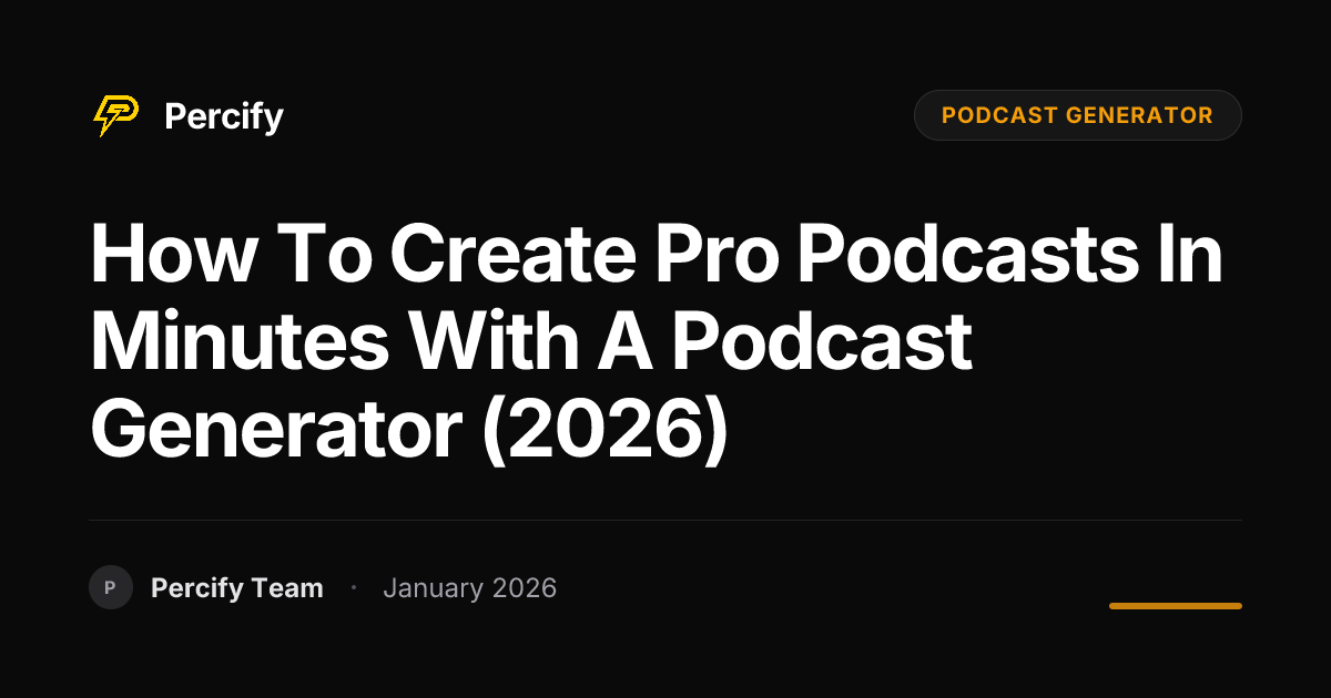 How to Create Pro Podcasts in Minutes with a Podcast Generator (2026 ...
