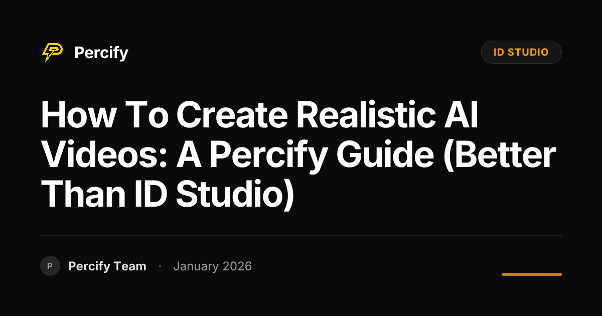 How to Create Realistic AI Videos: A Percify Guide (Better Than ID ...
