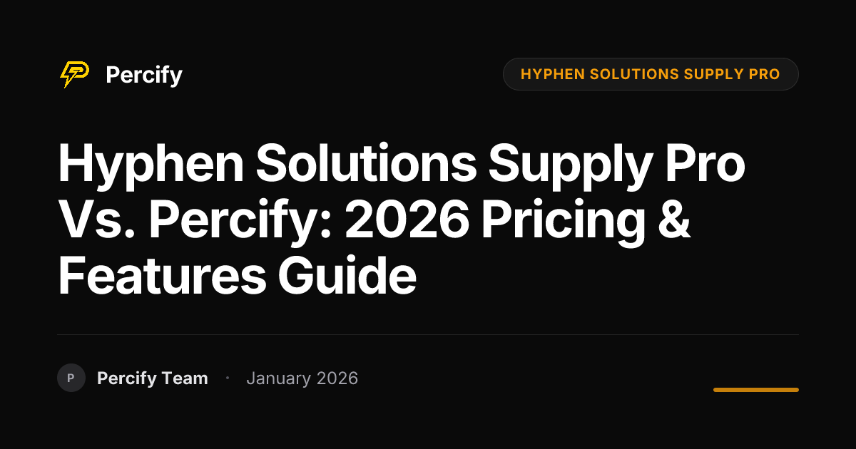 Hyphen Solutions Supply Pro vs. Percify: 2026 Pricing & Features Guide ...