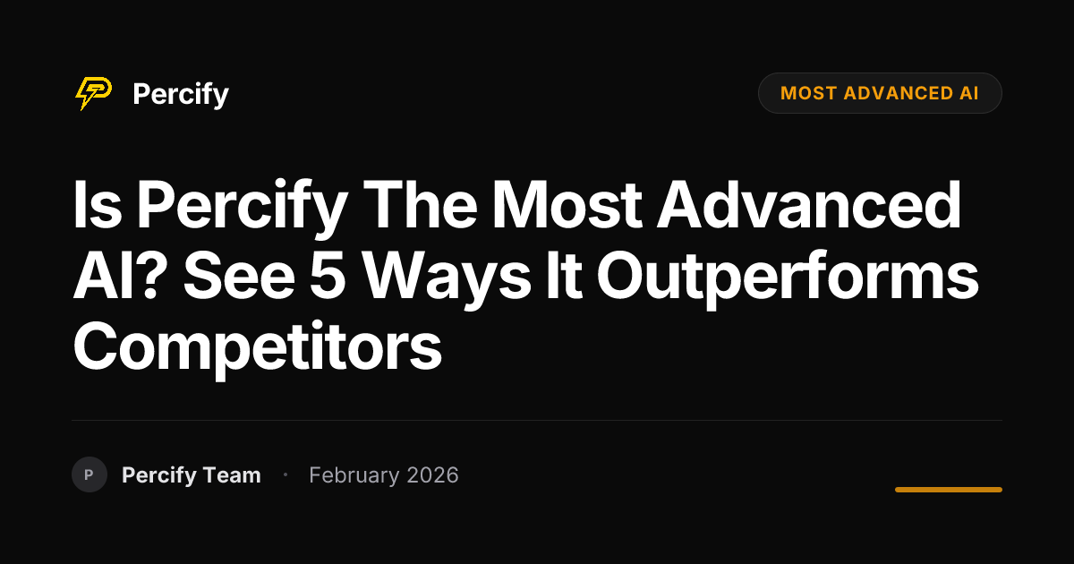 Is Percify the Most Advanced AI? See 5 Ways It Outperforms Competitors - Percify AI Avatar Blog Cover