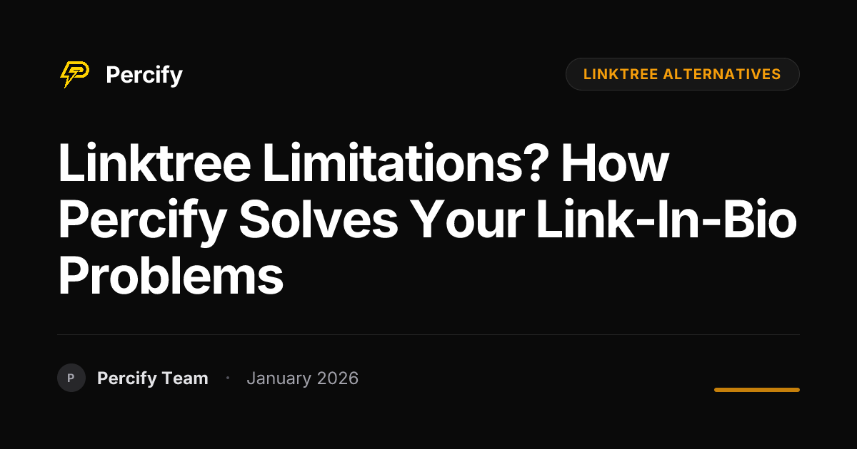 Linktree Limitations? How Percify Solves Your Link-in-Bio Problems ...