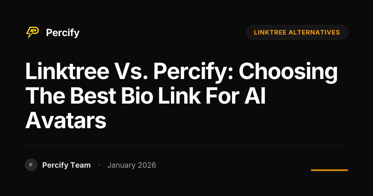 Linktree vs. Percify: Choosing the Best Bio Link for AI Avatars ...