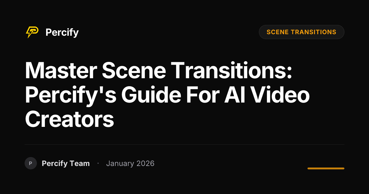 Master Scene Transitions: Percify's Guide for AI Video Creators ...
