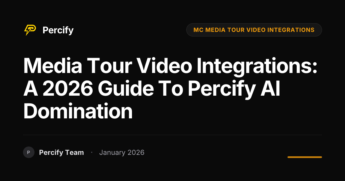Media Tour Video Integrations: A 2026 Guide to Percify AI Domination ...