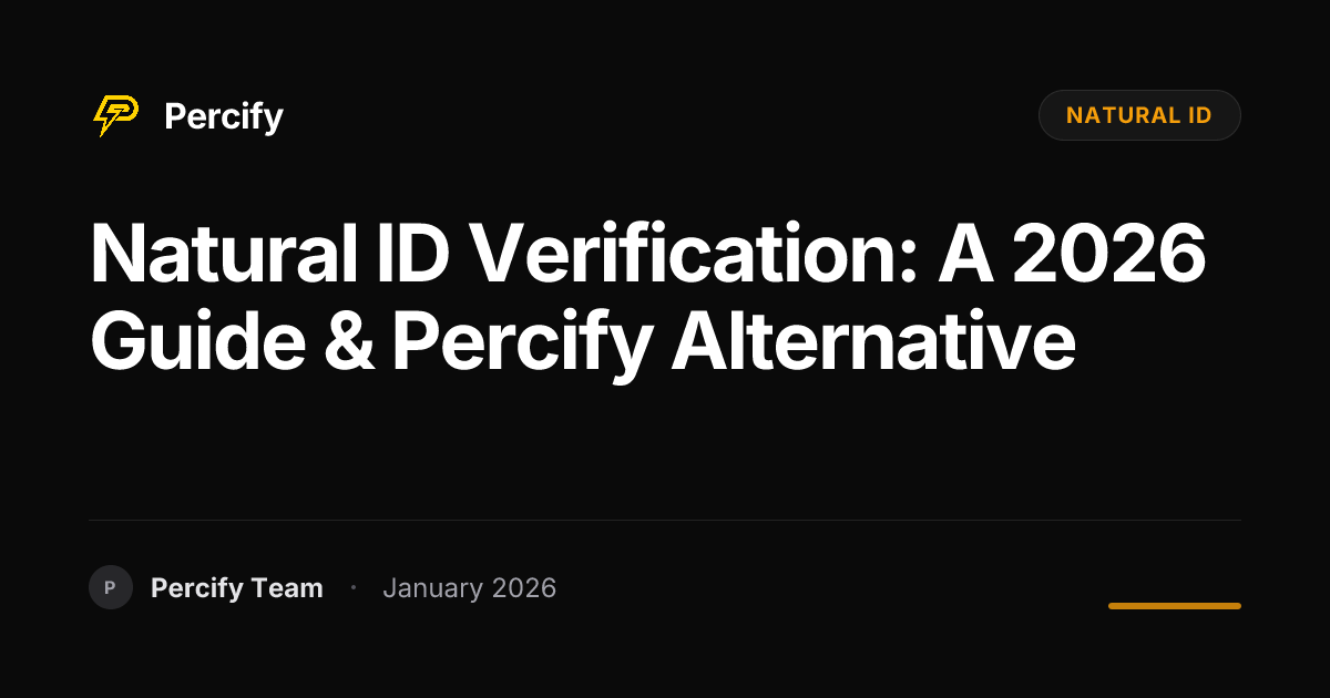 Natural ID Verification: A 2026 Guide & Percify Alternative | Percify Blog