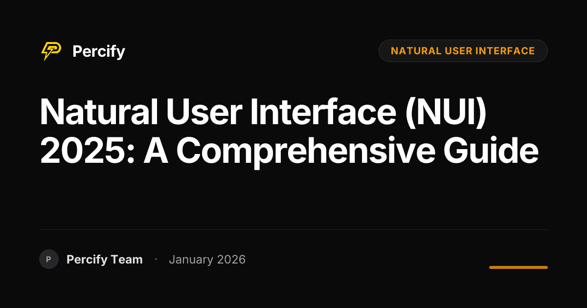 Natural User Interface (NUI) 2025: A Comprehensive Guide | Percify Blog