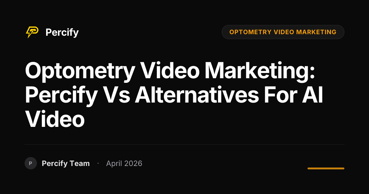 optometry video marketing: Percify vs Alternatives for AI Video - Percify AI Avatar Blog Cover