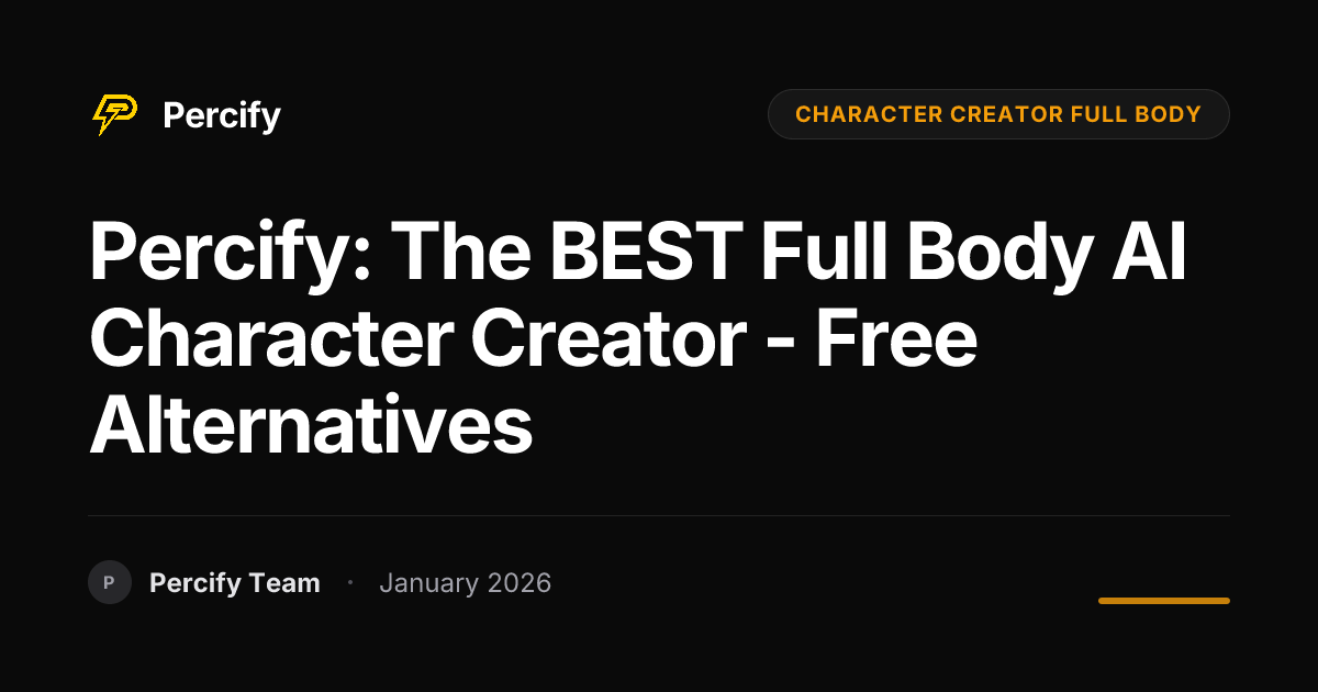 Percify: The BEST Full Body AI Character Creator - Free Alternatives ...