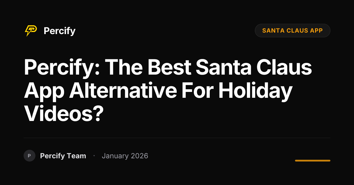 Percify: The Best Santa Claus App Alternative for Holiday Videos ...