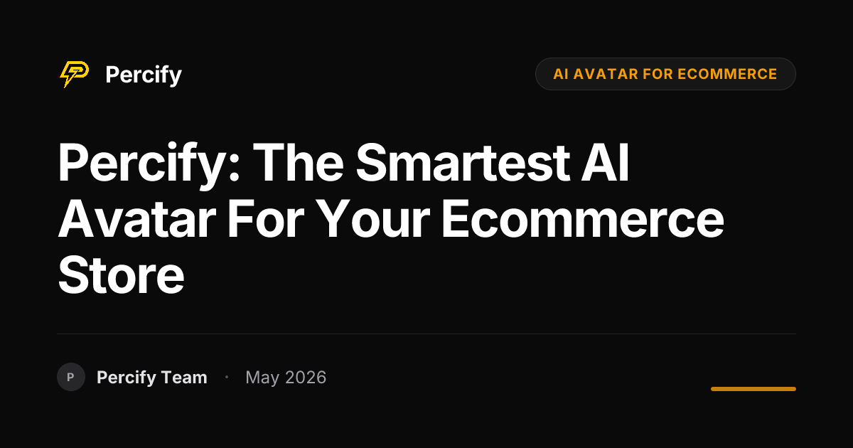 Percify: The Smartest AI Avatar for Your Ecommerce Store - Percify AI Avatar Blog Cover