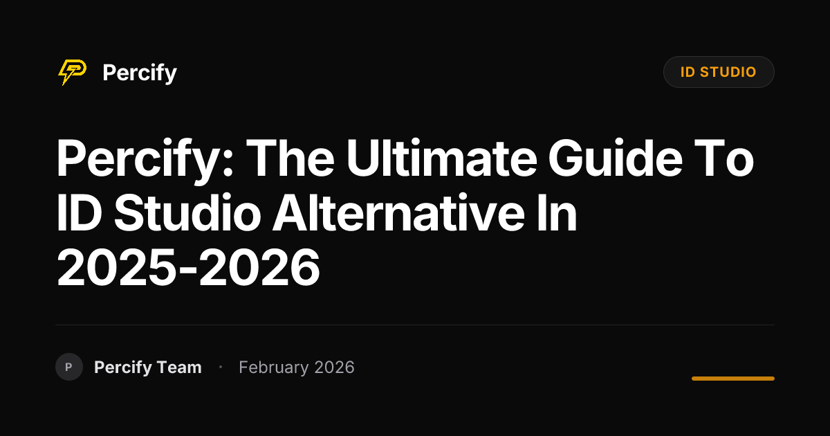 Percify: The Ultimate Guide to ID Studio Alternative in 2025-2026 - Percify AI Avatar Blog Cover