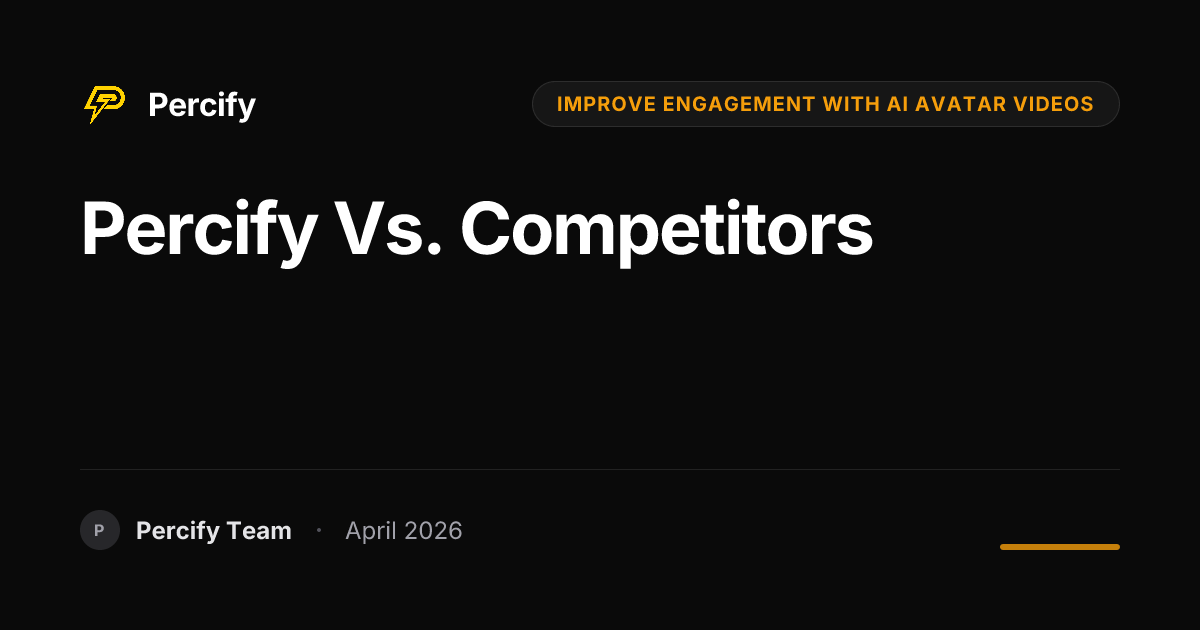 Percify vs. Competitors - Percify AI Avatar Blog Cover