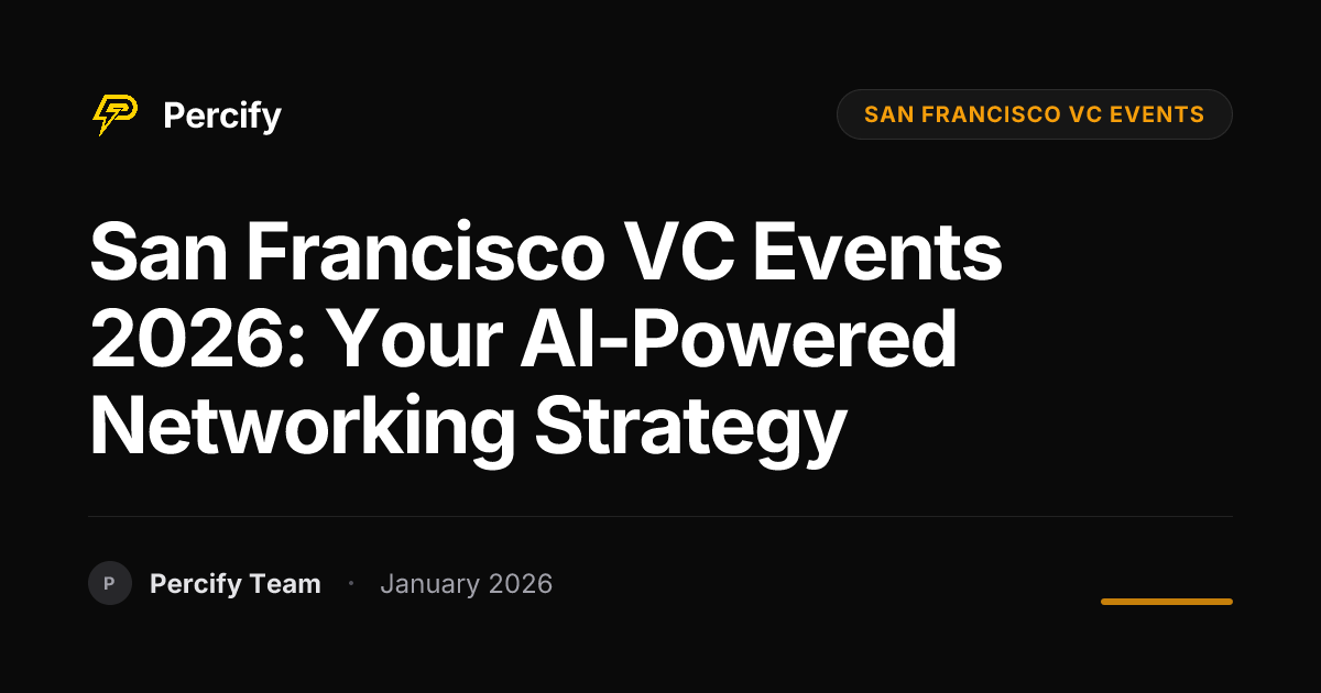 San Francisco VC Events 2026: Your AI-Powered Networking Strategy ...