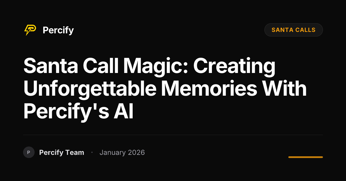 Santa Call Magic: Creating Unforgettable Memories with Percify's AI ...