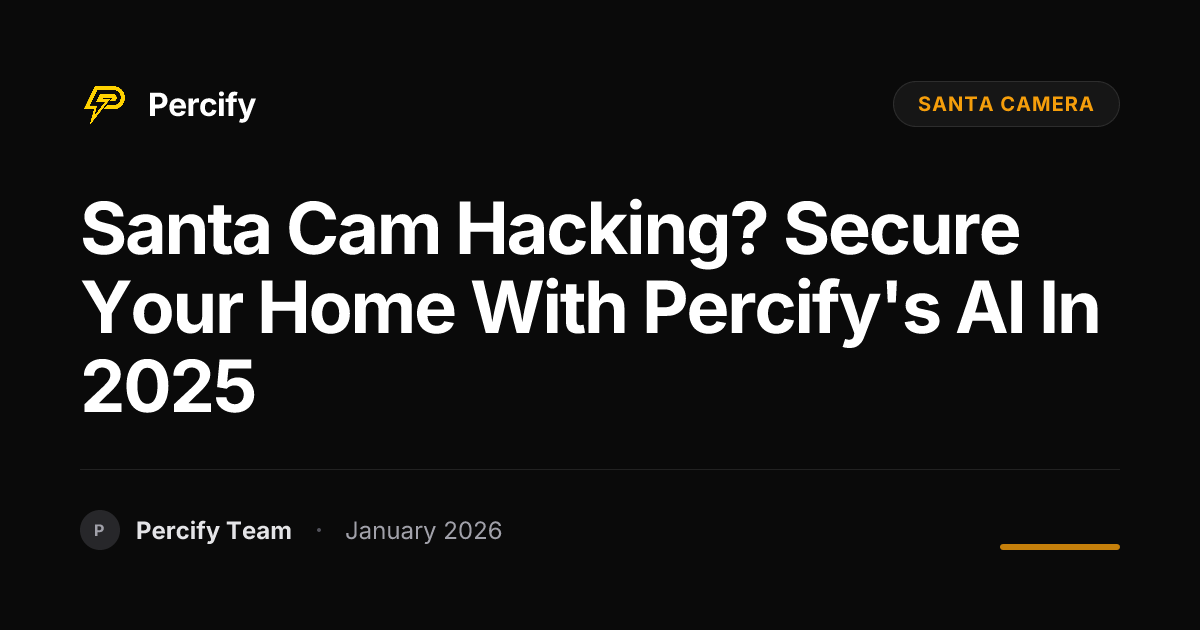 Santa Cam Hacking? Secure Your Home with Percify's AI in 2025 | Percify ...