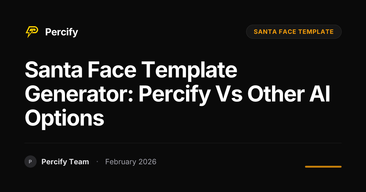 Santa Face Template Generator: Percify vs Other AI Options - Percify AI Avatar Blog Cover