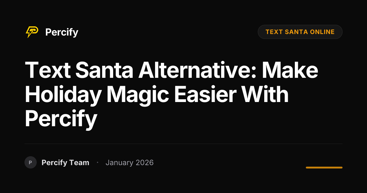 Text Santa Alternative: Make Holiday Magic Easier with Percify ...