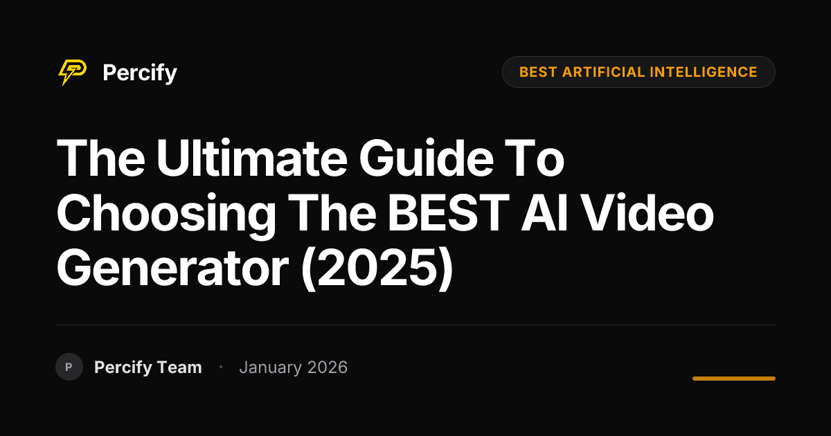 The Ultimate Guide to Choosing the BEST AI Video Generator (2025 ...