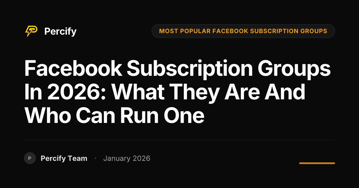 Top 5 Facebook Subscription Groups in 2025 (Percify vs. HeyGen ...