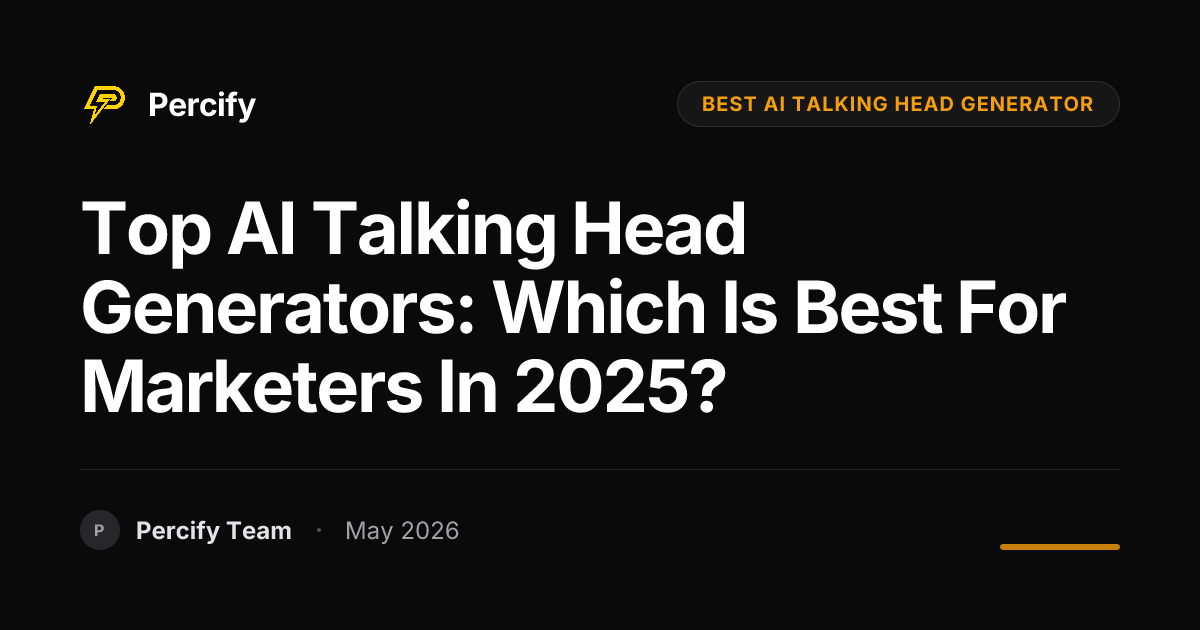 Top AI Talking Head Generators: Which is Best for Marketers in 2025 ...