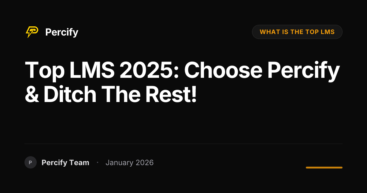 Top LMS 2025: Choose Percify & Ditch the Rest! | Percify Blog