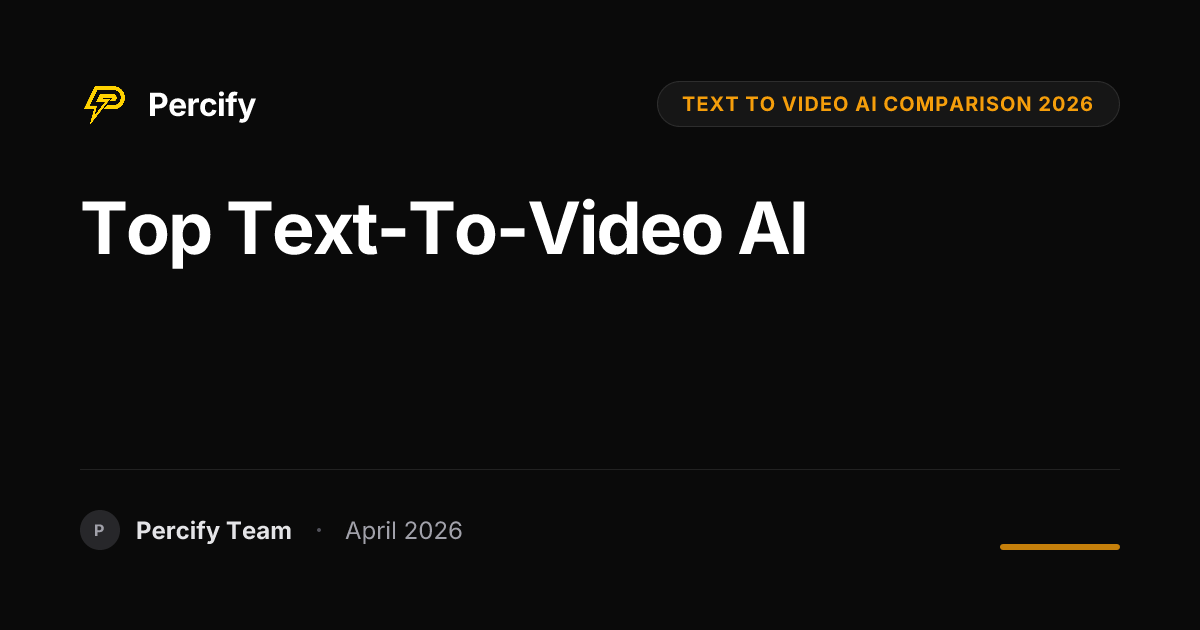 Top Text-to-Video AI - Percify AI Avatar Blog Cover