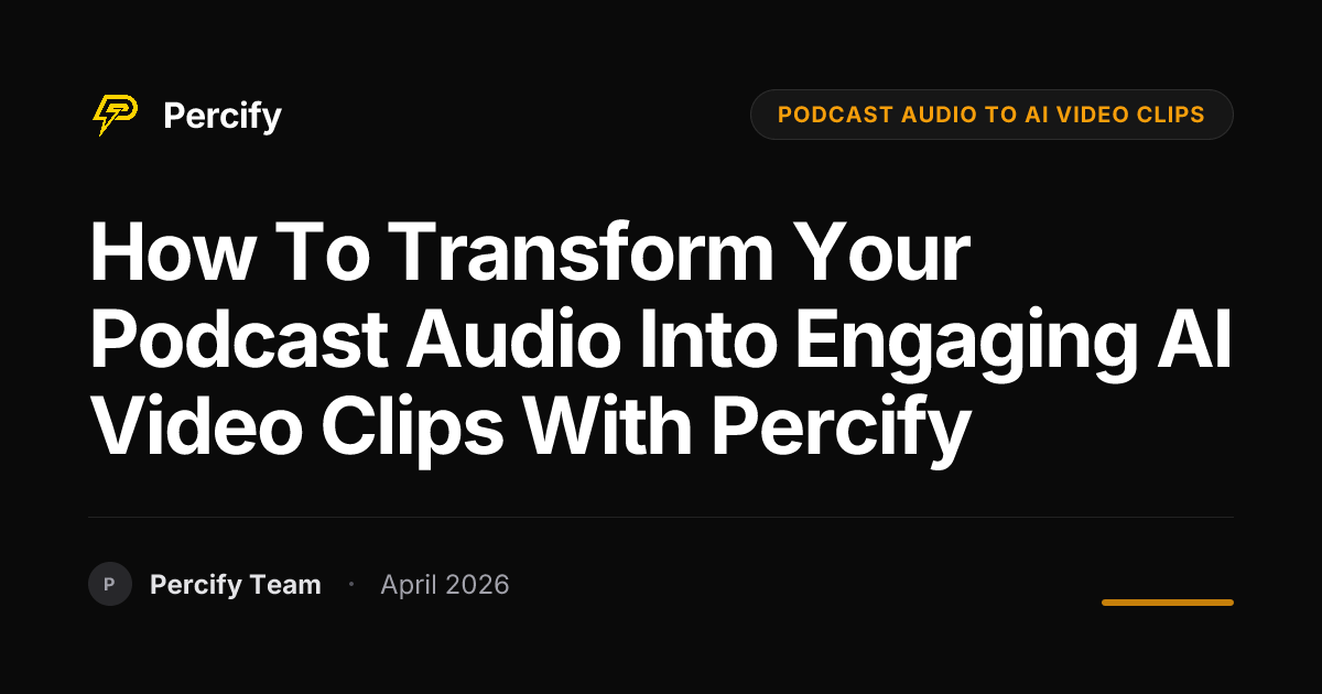 How to Transform Your Podcast Audio into Engaging AI Video Clips with ...