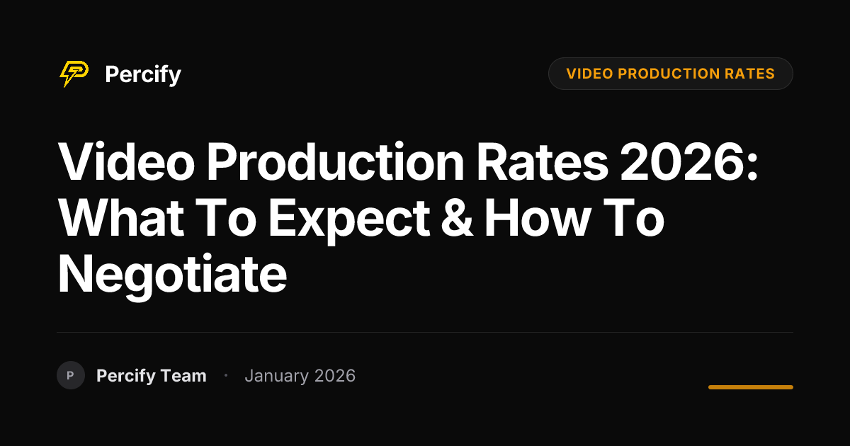 Video Production Rates 2026: What to Expect & How to Negotiate ...