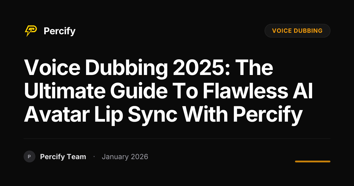 Voice Dubbing 2025: The Ultimate Guide to Flawless AI Avatar Lip Sync ...