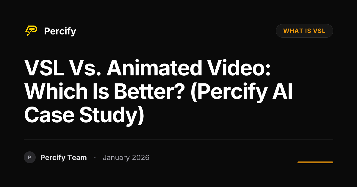 VSL vs. Animated Video: Which is Better? (Percify AI Case Study ...