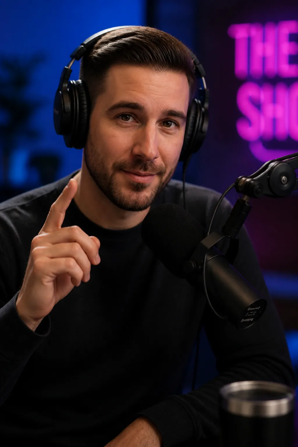 Late-night podcast host